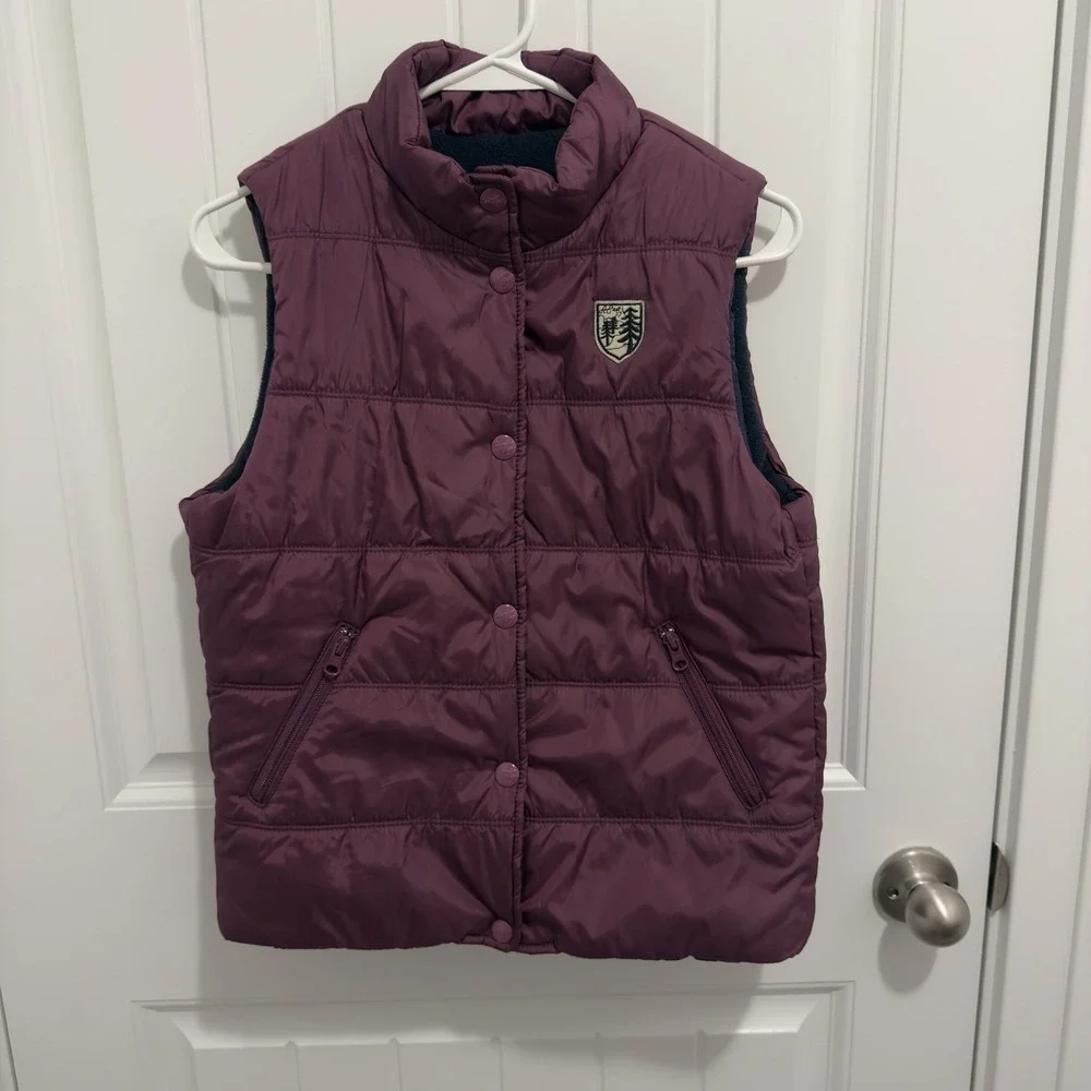 American Eagle Women's Purple Puffer Outdoor Thermal Vest Size Medium